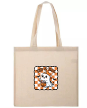 Load image into Gallery viewer, Trick or Treat Ghostie Halloween Tote Bag